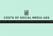 Different costs of advertising on different social media platforms different costs of advertising