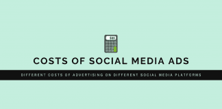 Different costs of advertising on different social media platforms different costs of advertising
