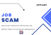 Job Scam Notice – Beware of App Rating Jobs by Scammers