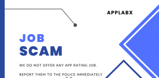 Job Scam Notice – Beware of App Rating Jobs by Scammers