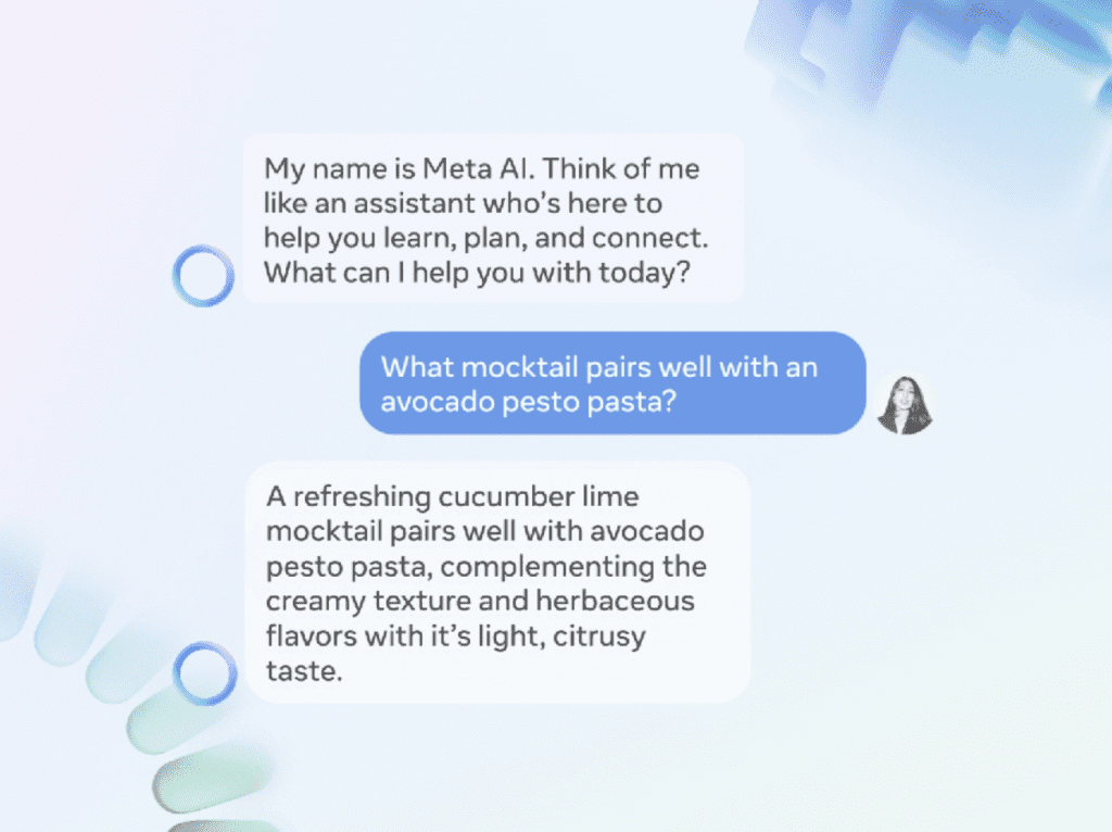 Meta AI Assistant. Source: Meta