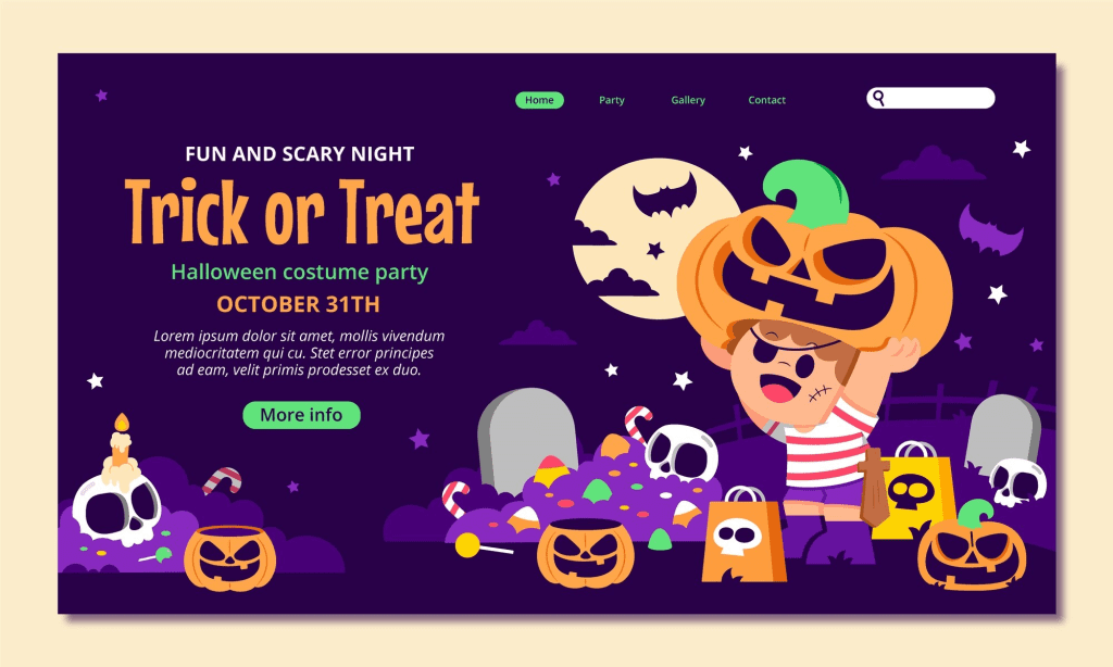 Create a Halloween-Themed Landing Web Page