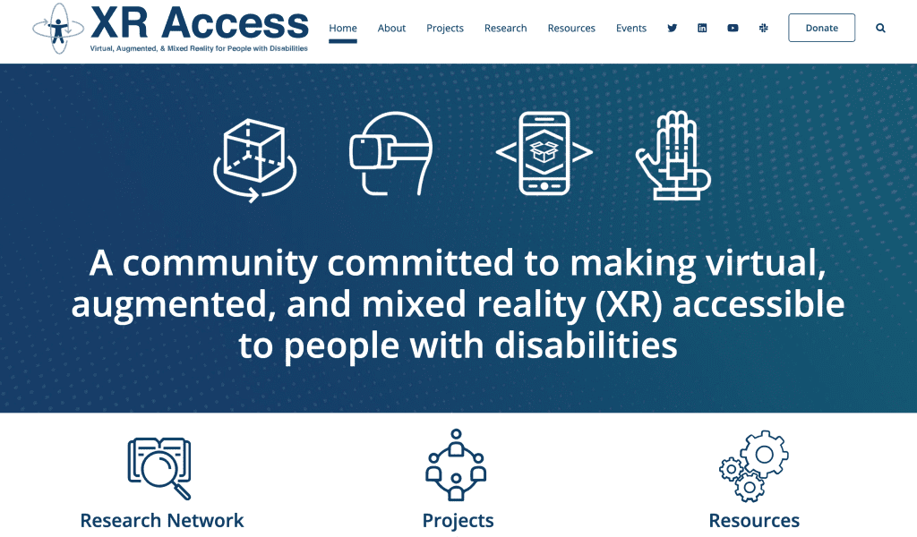 XR Access Initiative, led by Microsoft, focuses on making extended reality (XR) experiences accessible