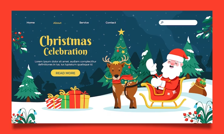 Christmas-themed Landing Pages