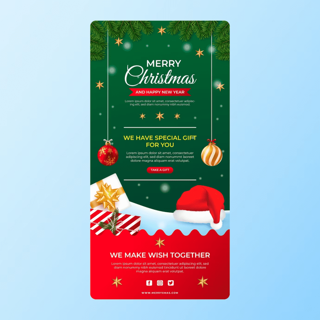 Sample Email Template for Christmas