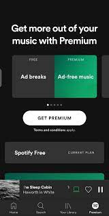 Spotify's "Get Premium"
