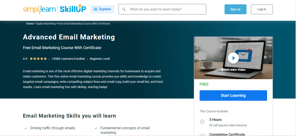 Advanced Email Marketing by SimpliLearn