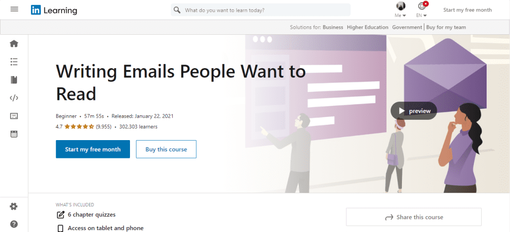 Writing Emails People Want to Read by LinkedIn Learning