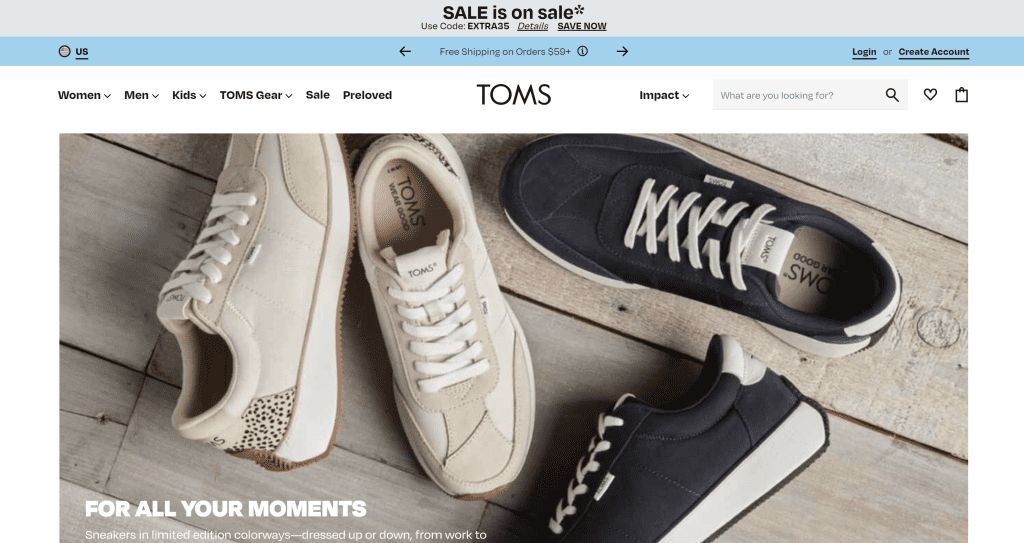 Toms - Shoes with a Cause