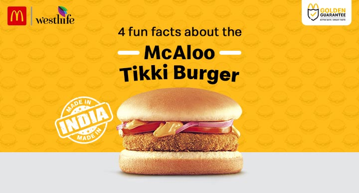 In India, McDonald's introduced the McAloo Tikki, a spicy vegetarian burger. Image Source: McDonald's India