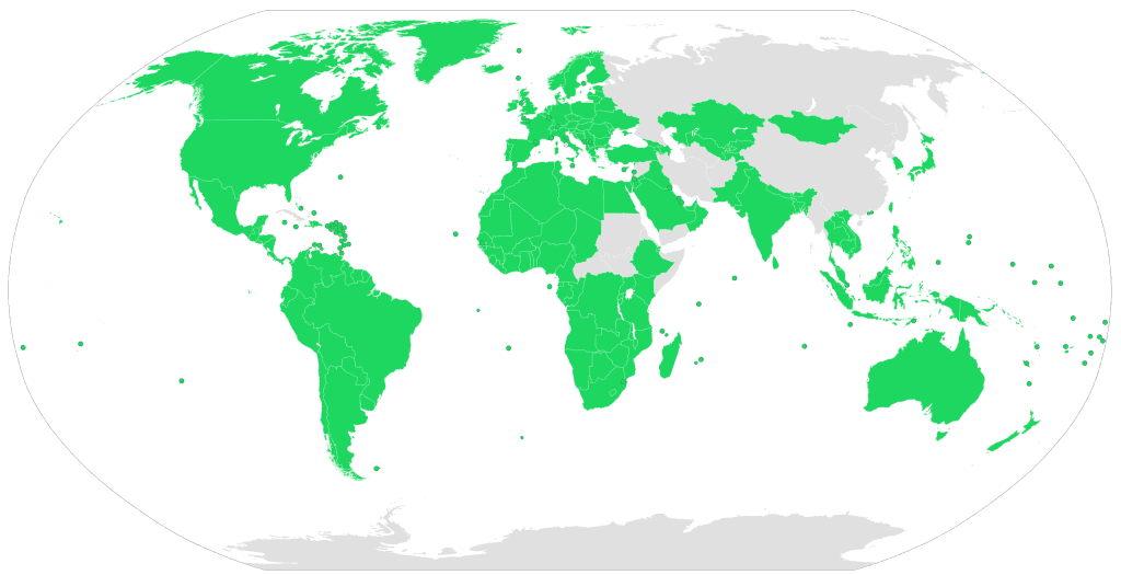 Spotify's User Location Data. Image Source: Wikipedia