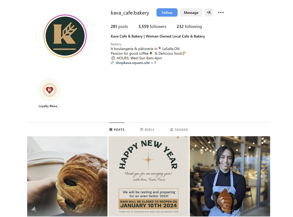 A local bakery leverages digital platforms, such as social media