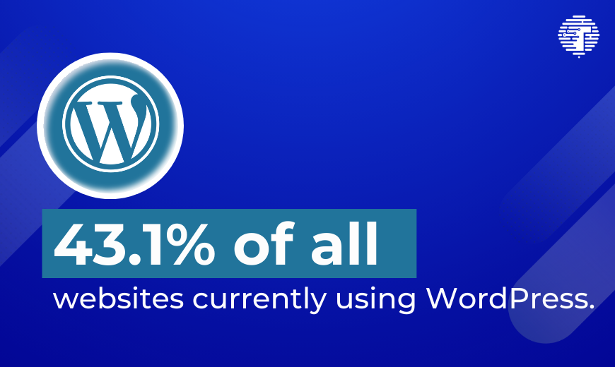 WordPress powers 43.1% of all websites. Image Source: Trienpont International