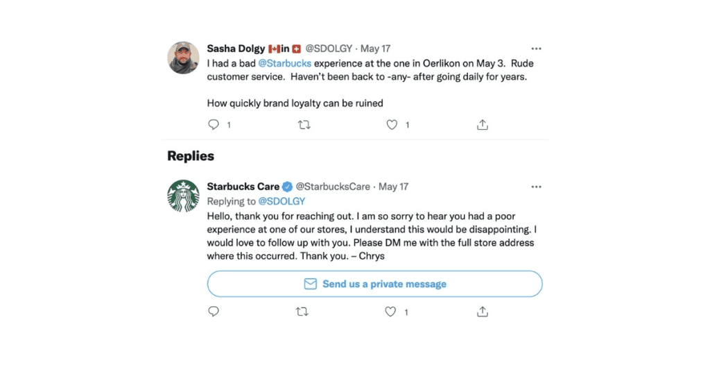 Starbucks utilizes Social Listening not only to address customer concerns but also to initiate hashtag campaigns