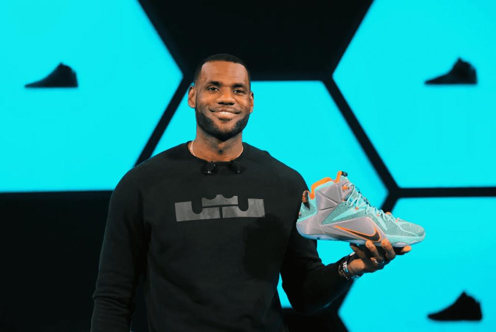 Nike's long-standing partnership with basketball legend LeBron James. Image: Forbes