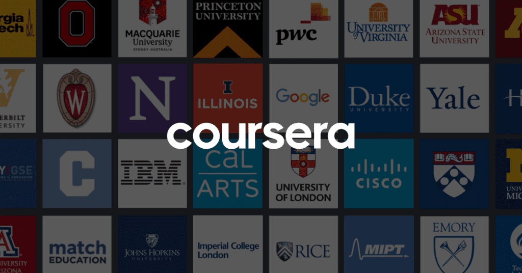 Coursera. Image Source: Coursera