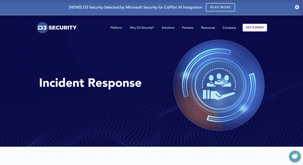 The Incident Response Platform by D3 Security