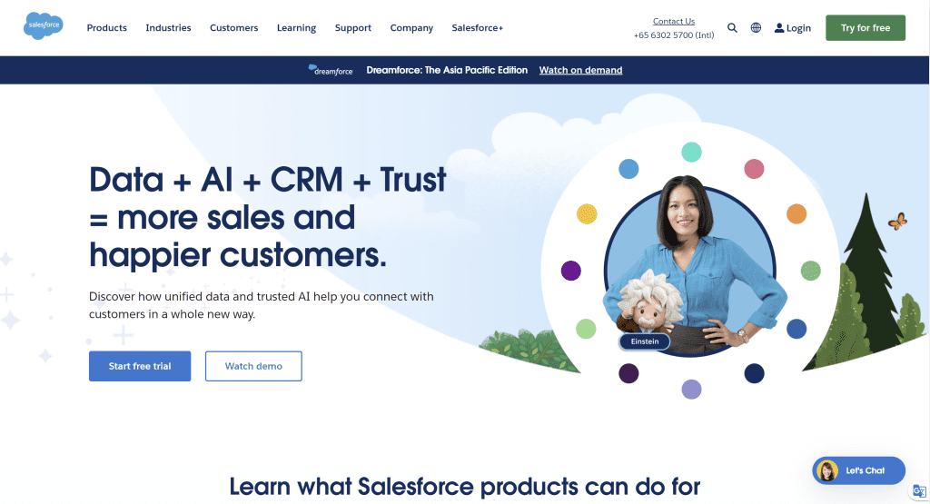 Salesforce's website