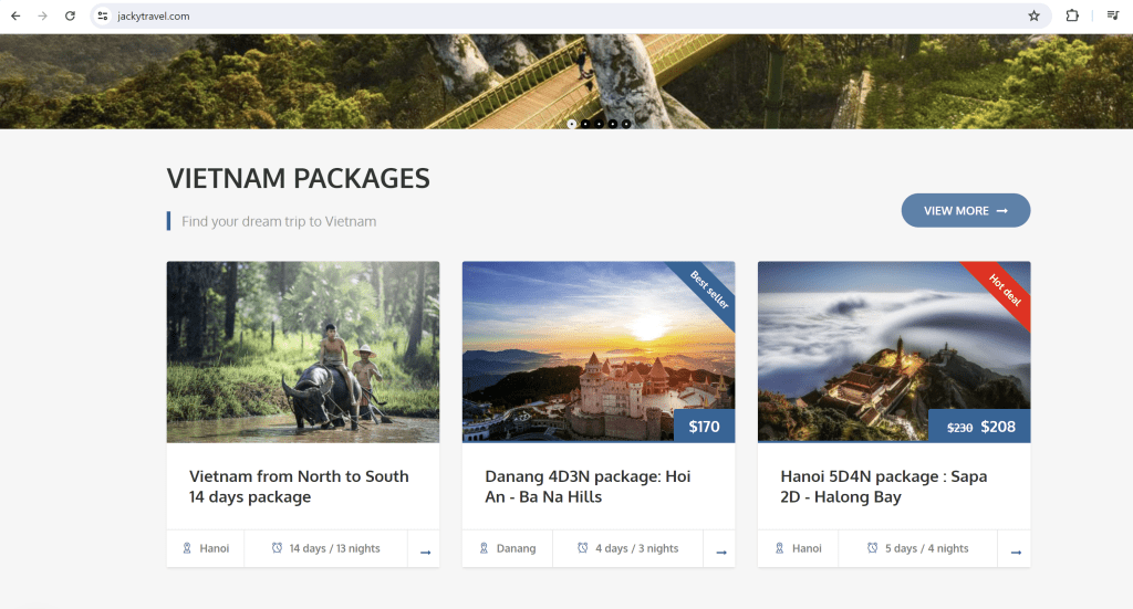 A travel website promoting vacation packages could utilize Hero Images featuring picturesque destinations