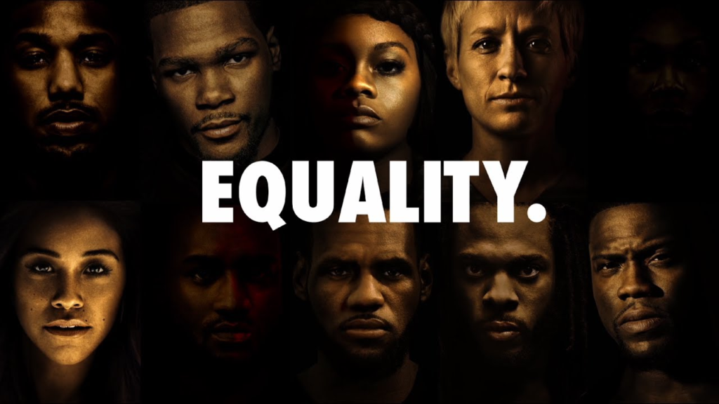 Nike's "Equality" campaign, which celebrates diversity and promotes inclusivity through sports