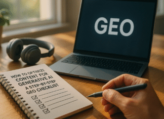 How to Optimize Content for Generative AI: A Step-by-Step GEO Checklist How to Optimize Content for Generative AI: A Step-by-Step GEO Checklist