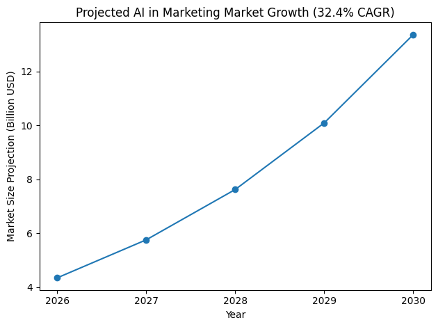Projected AI In Marketing Market Growth (32.4% CAGR)