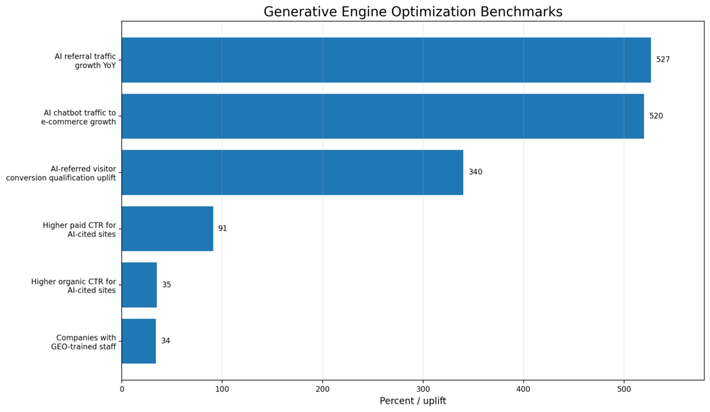 Generative Engine Optimization Benchmarks