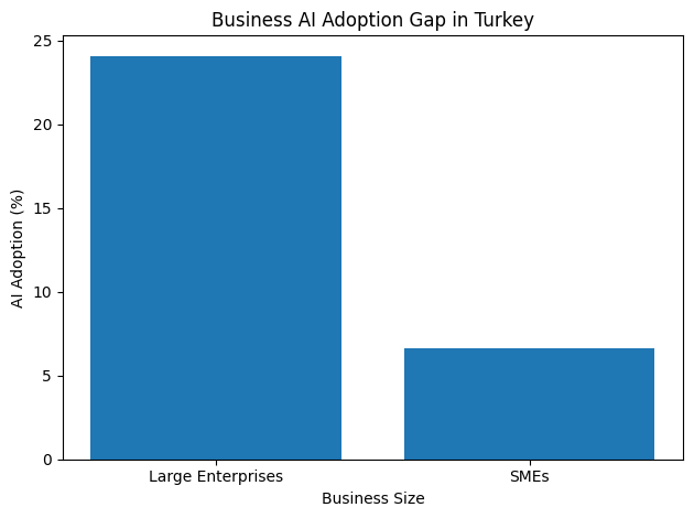 Business AI Adoption Gap In Turkey