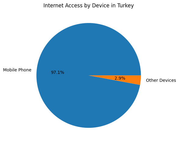 Internet Access By Device In Turkey